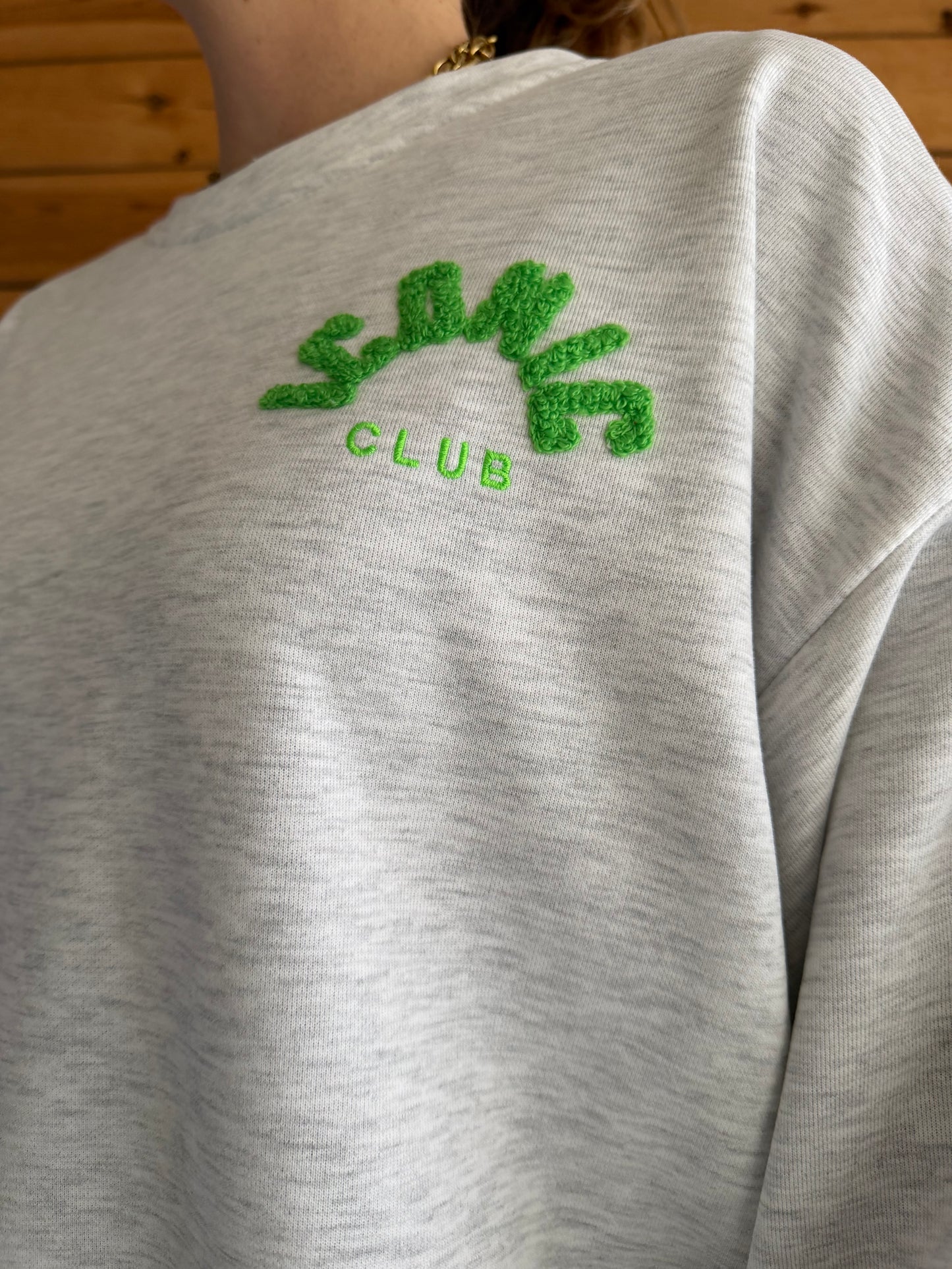 Sweat ICONIC Gris + Vert
