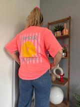 T-shirt AMOUR AU SOLEIL Corail