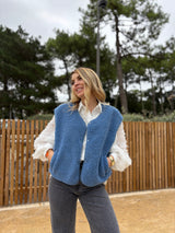 Veste sans manches ABY Bleu jean