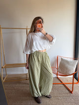 Pantalon DIANE Vert anis