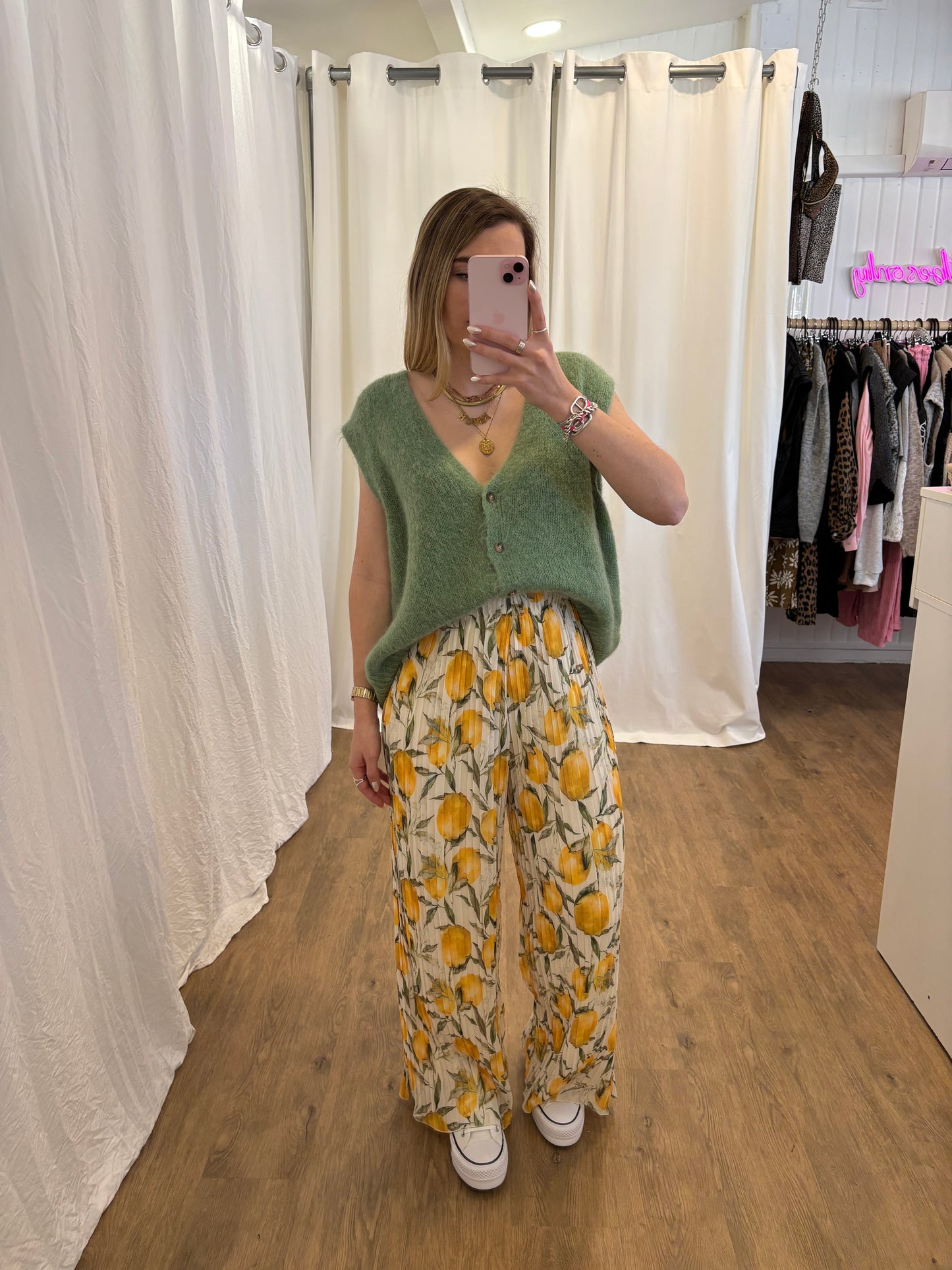 5 - Pantalon plissé BILI Citrons