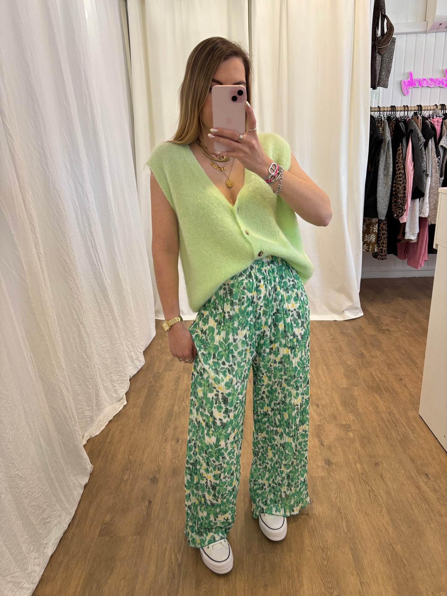6 - Pantalon plissé BILI Vert