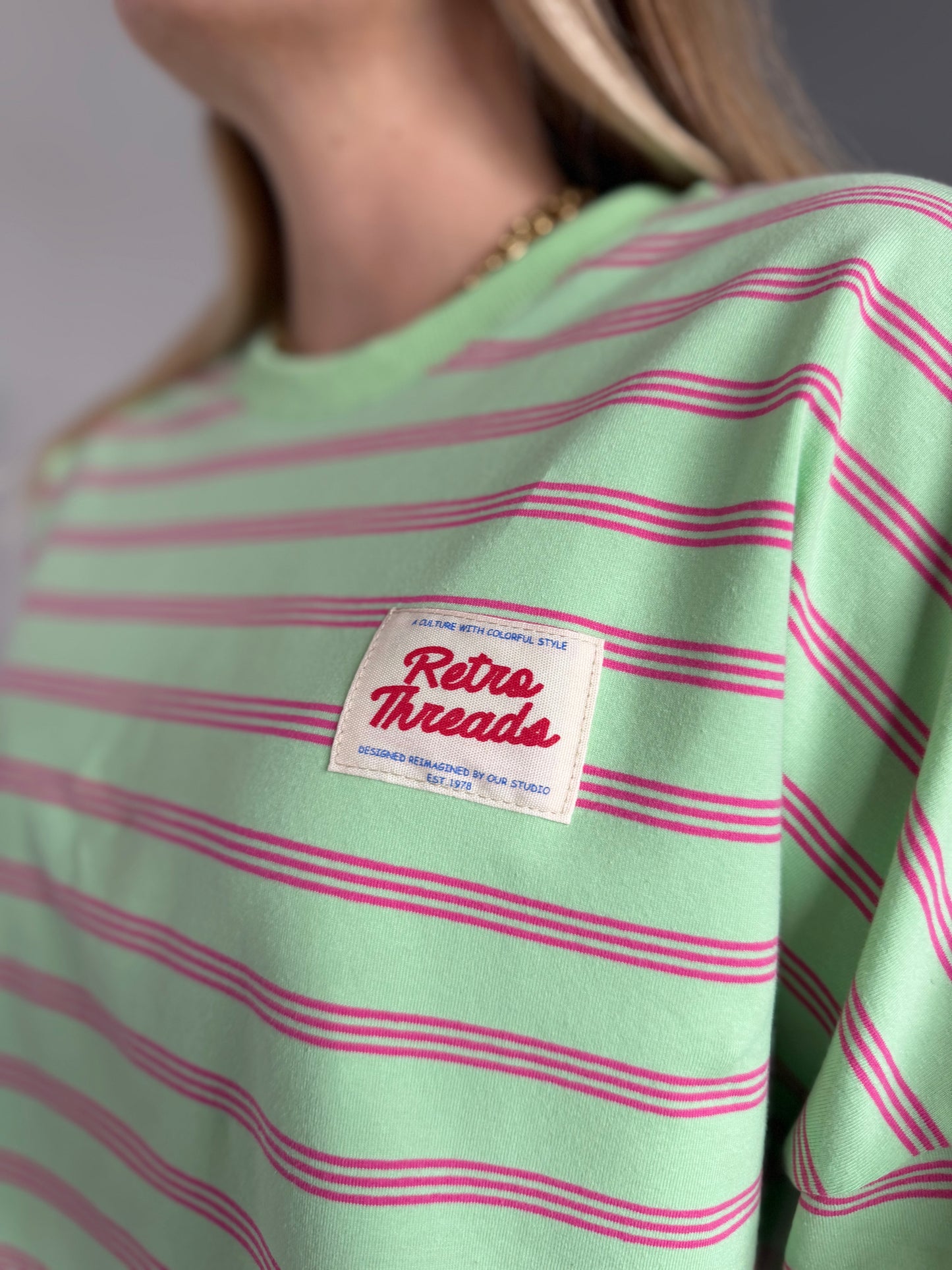 T-shirt manches longues RETRO Vert