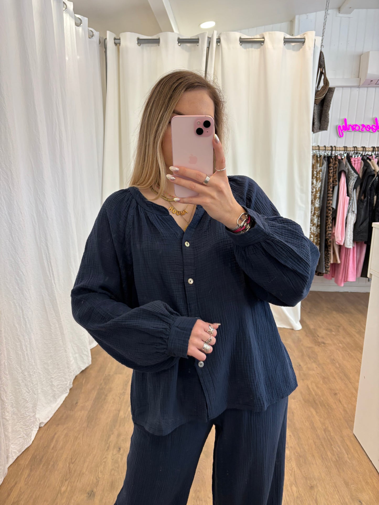 Blouse LYA Bleu marine