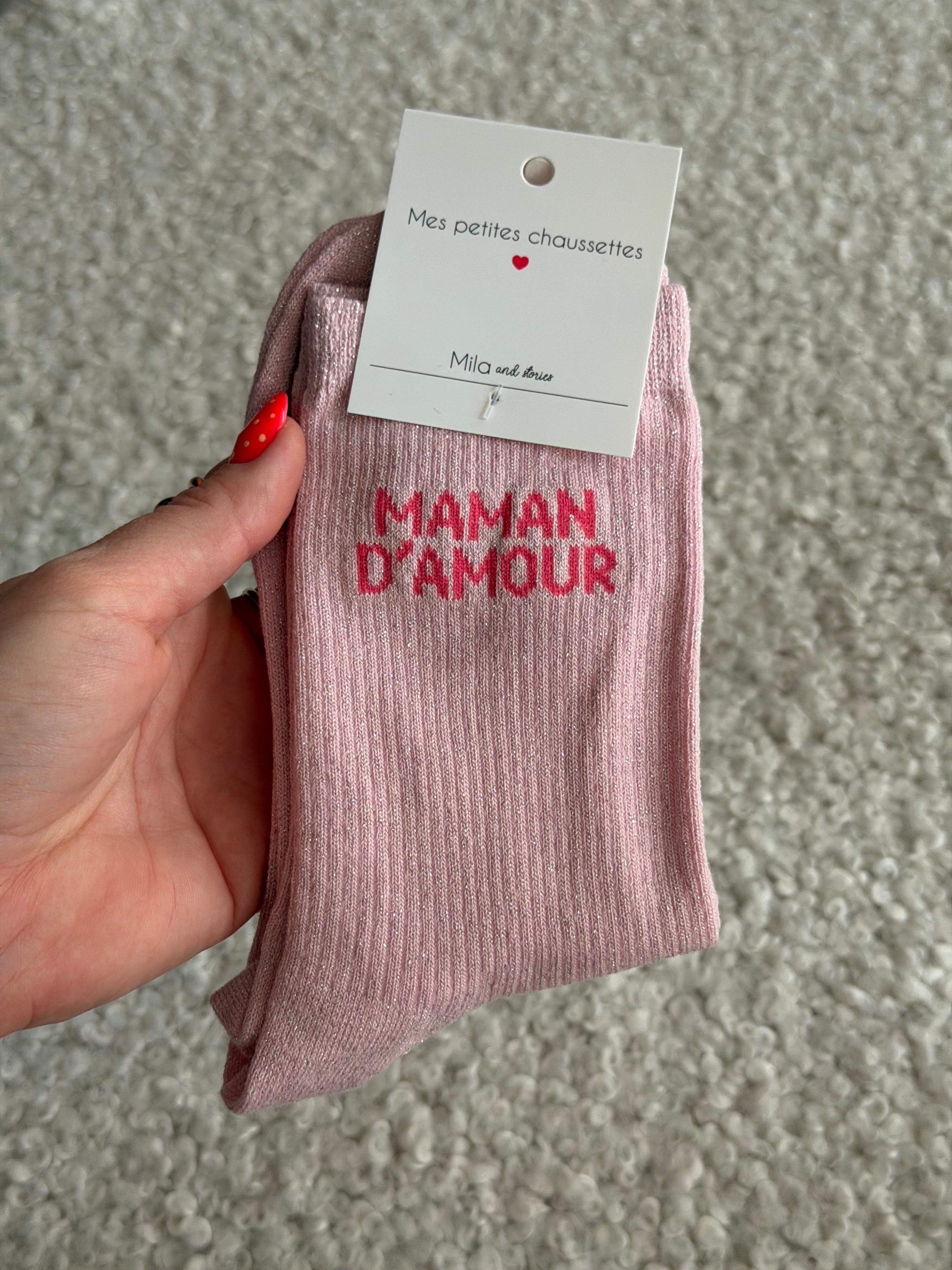 Chaussettes montantes MAMAN D’AMOUR