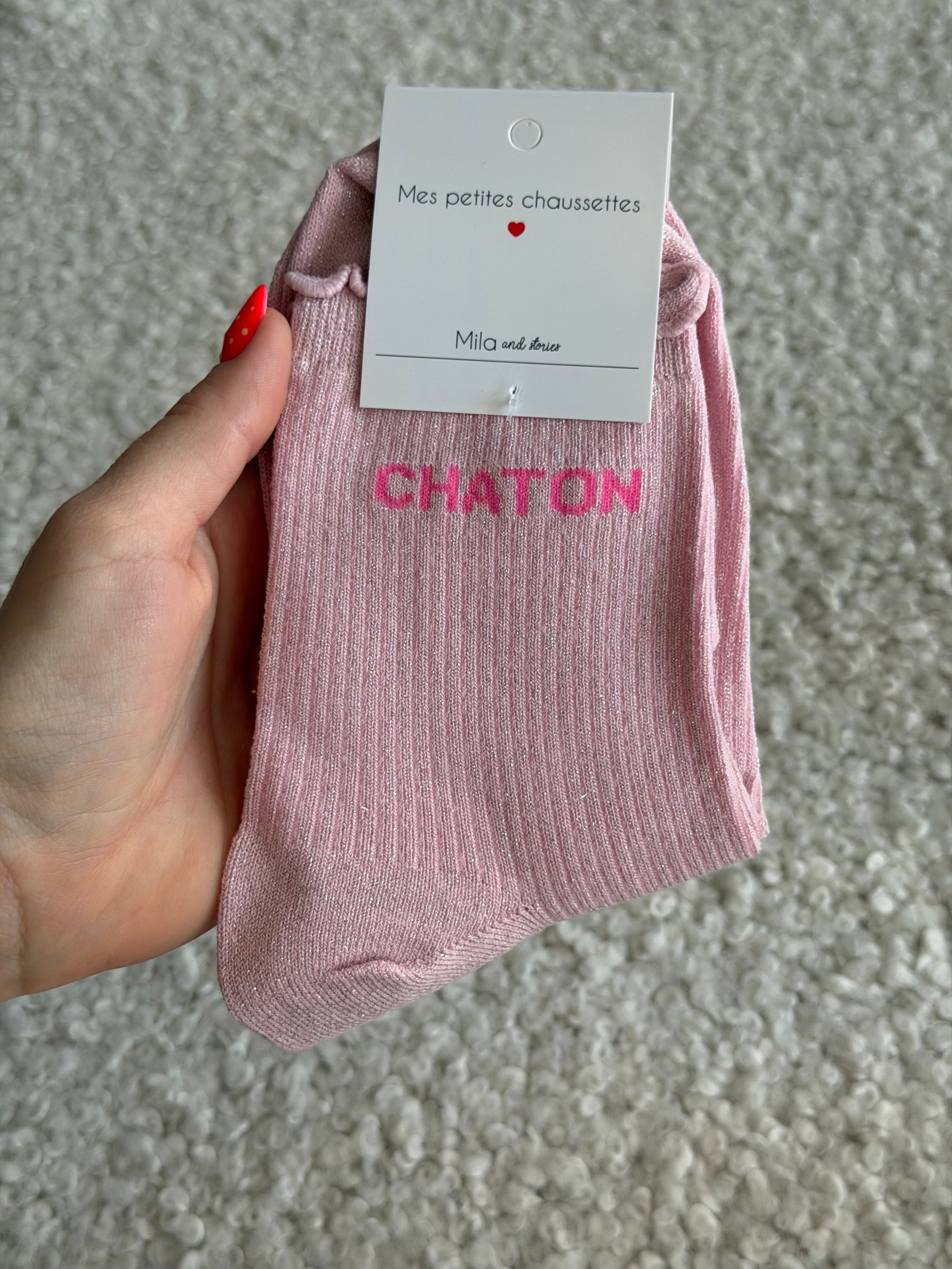 Chaussettes montantes CHATON