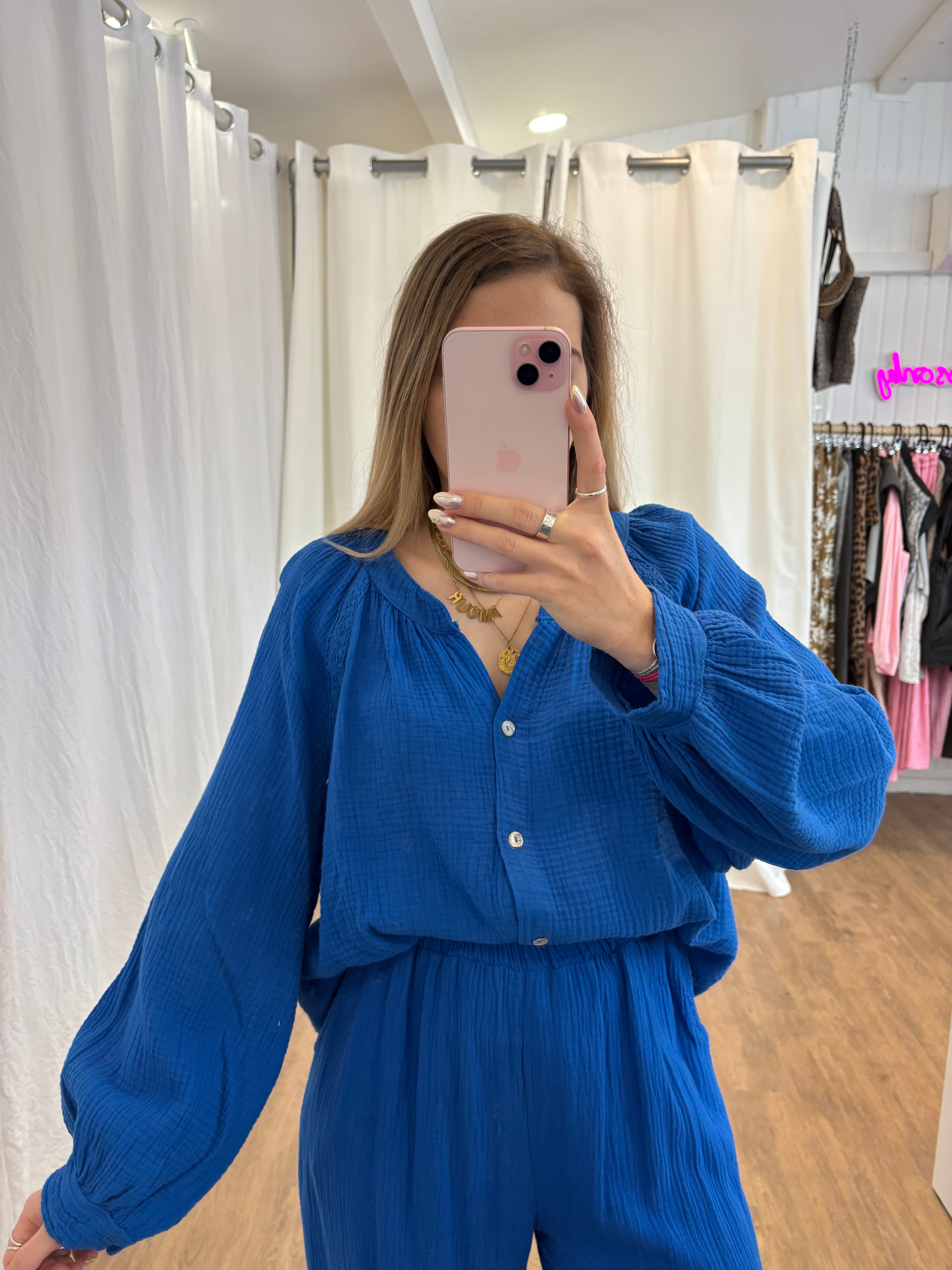 Blouse LYA Bleu électrique