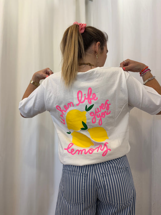 T-shirt LEMONS Blanc