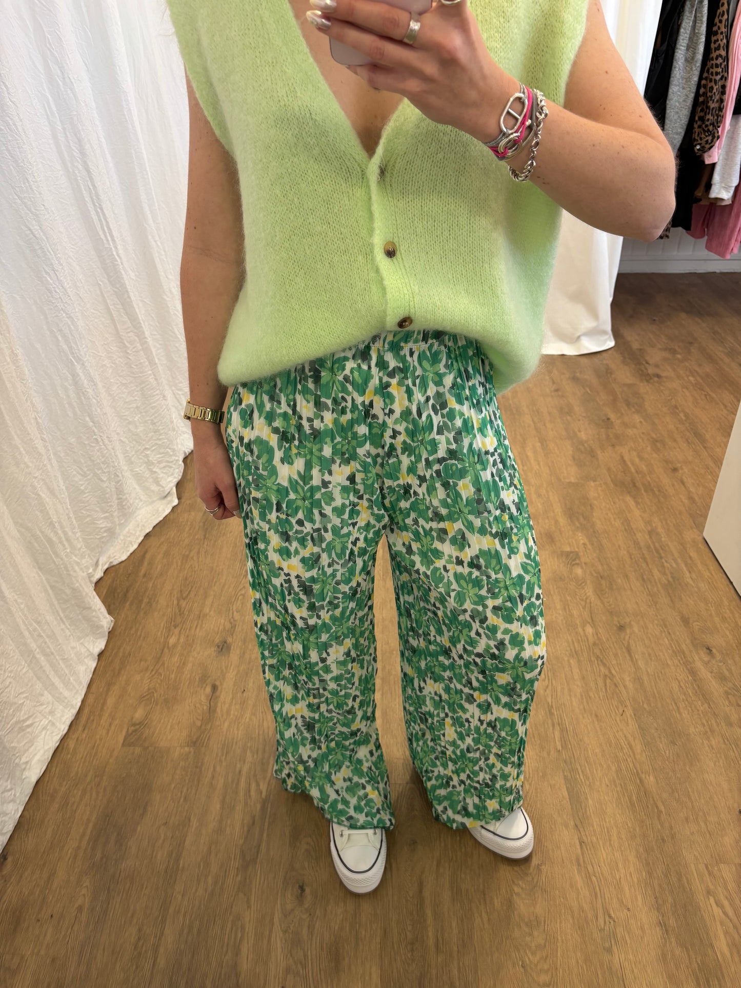6 - Pantalon plissé BILI Vert