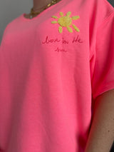 Sweat LOVE IN THE SUN Rose fluo