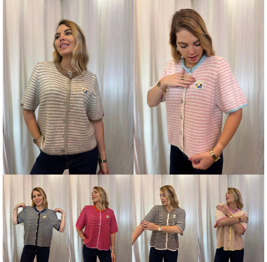 Gilets manches courtes SUNDAY - 6 couleurs