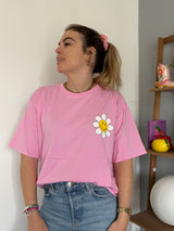 T-shirt SMILE MORE Rose •