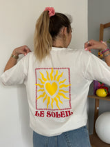 T-shirt SOLEIL CŒUR Blanc