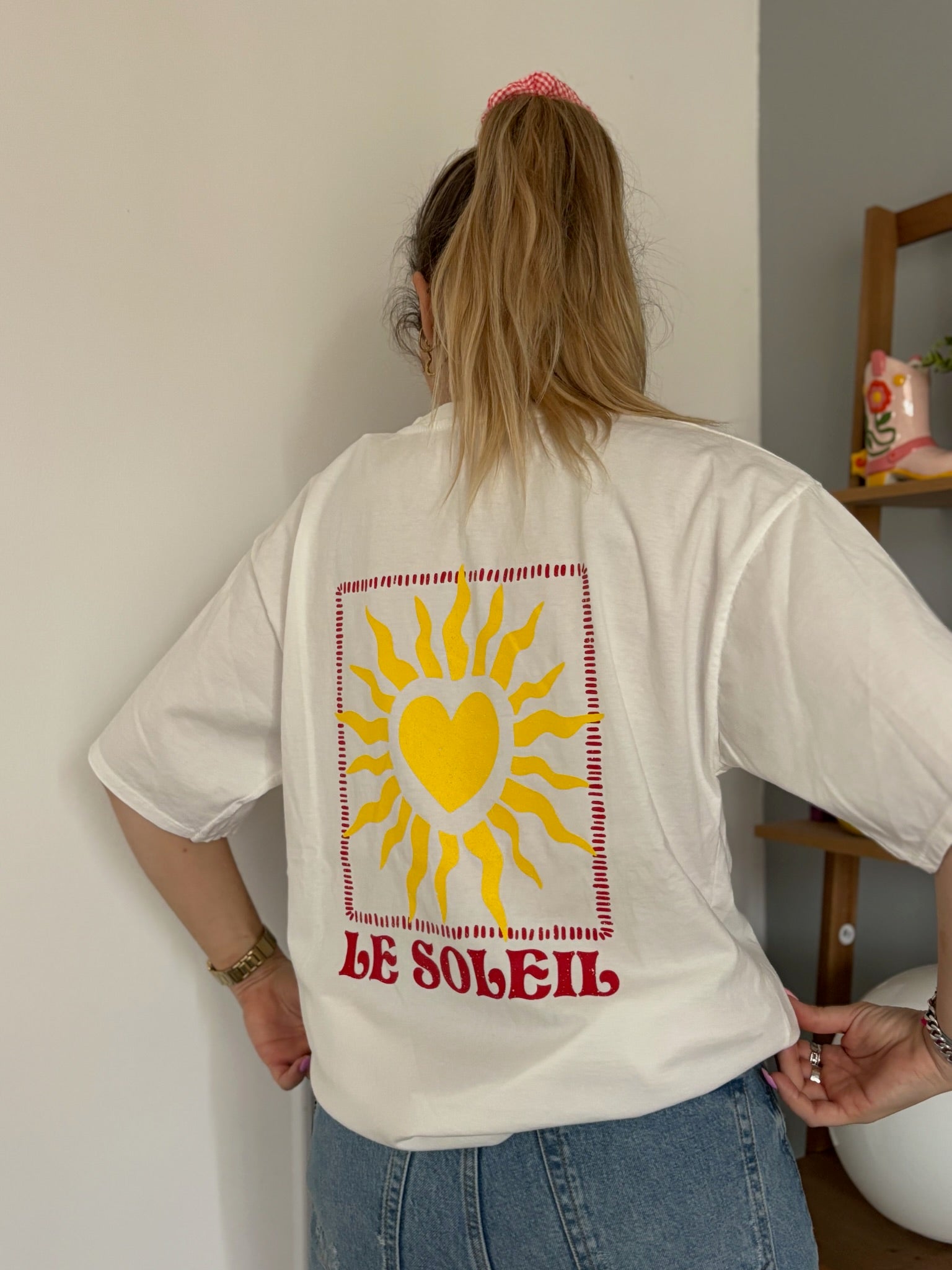 T-shirt SOLEIL CŒUR Blanc