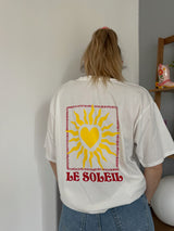 T-shirt SOLEIL CŒUR Blanc