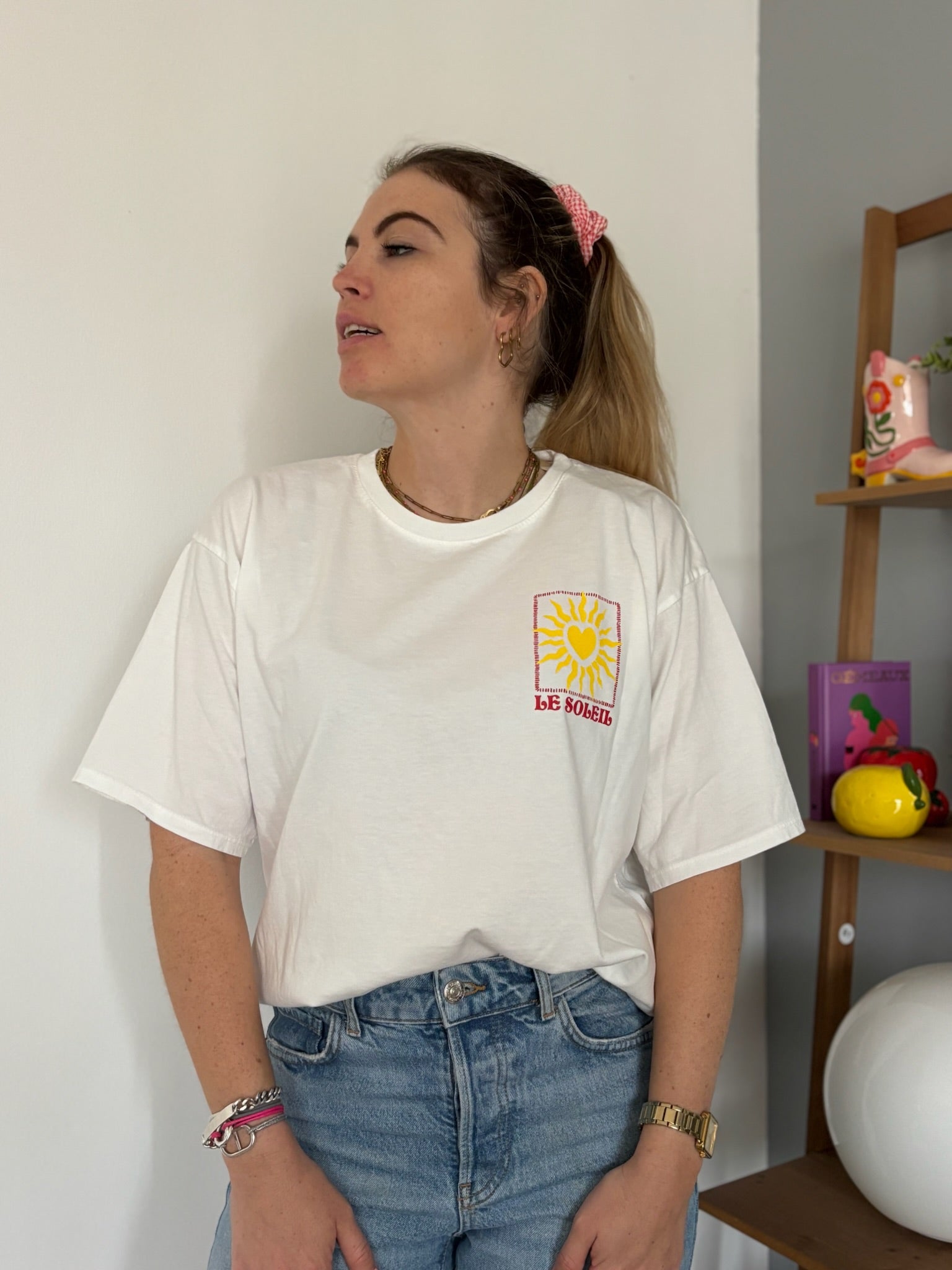 T-shirt SOLEIL CŒUR Blanc