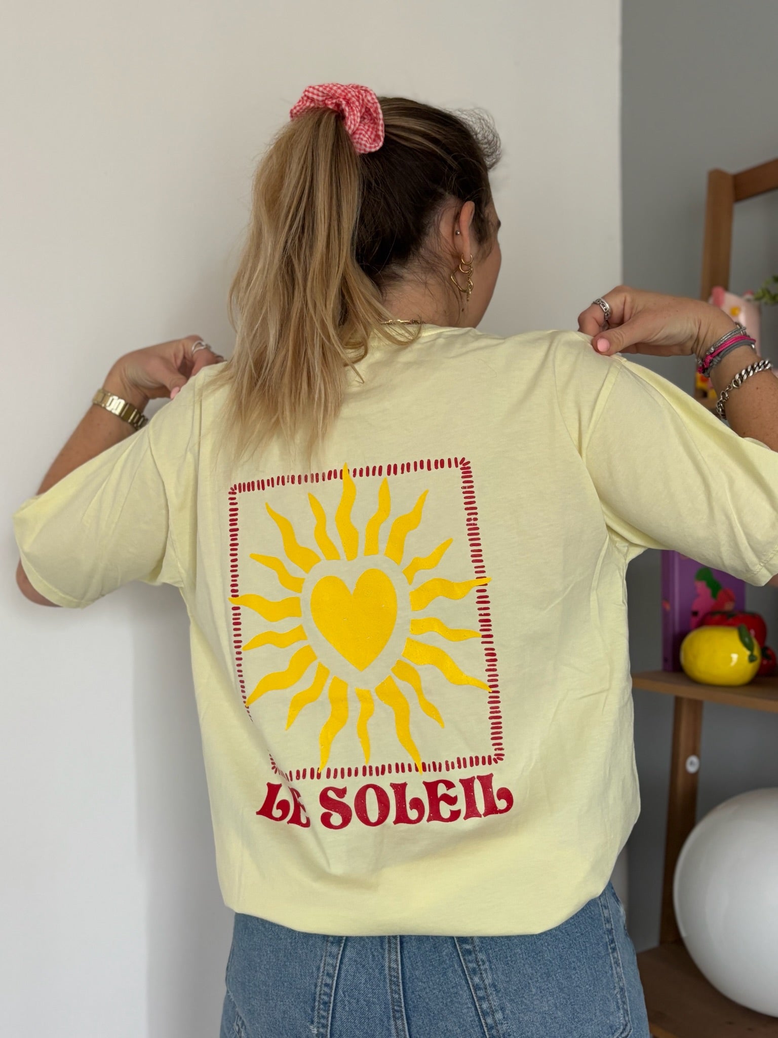 T-shirt SOLEIL CŒUR Jaune •