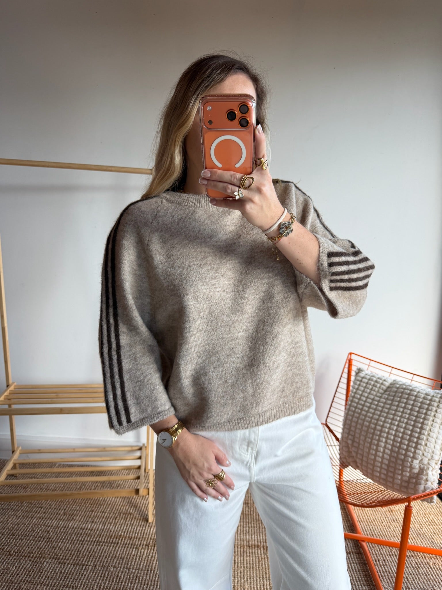 Pull CLÉA Beige