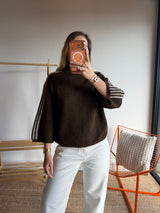 Pull CLÉA Chocolat