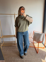 Pull sans manches LÉON - Kaki
