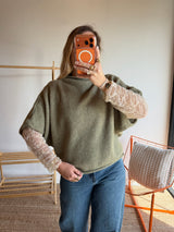 Pull sans manches LÉON - Kaki
