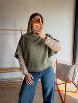 Pull sans manches LÉON - Kaki