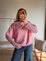 Pull sans manches LÉON - Rose