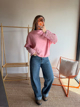 Pull sans manches LÉON - Rose