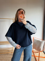 Pull sans manches LÉON - Bleu marine