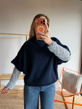 Pull sans manches LÉON - Bleu marine