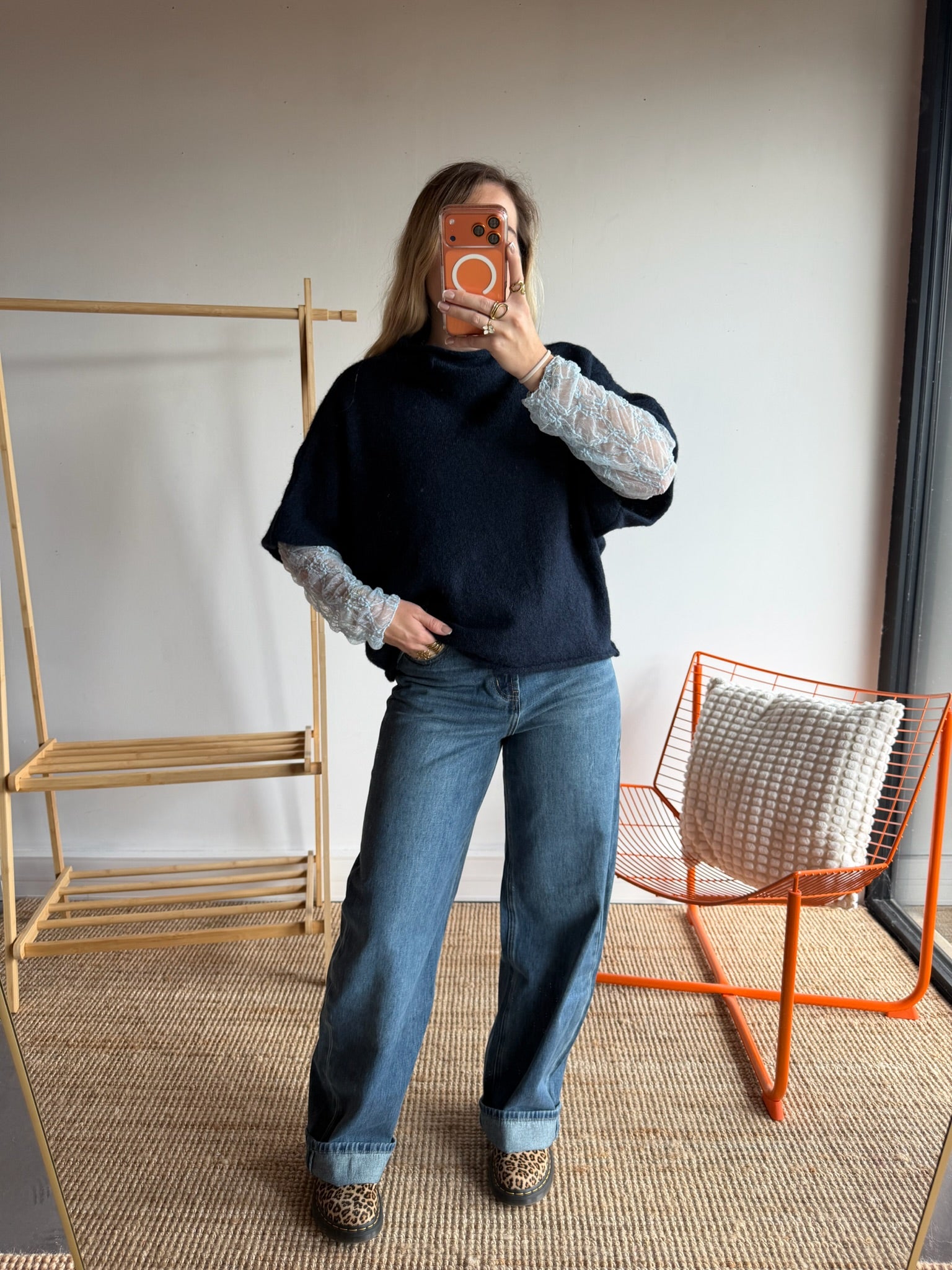 Pull sans manches LÉON - Bleu marine
