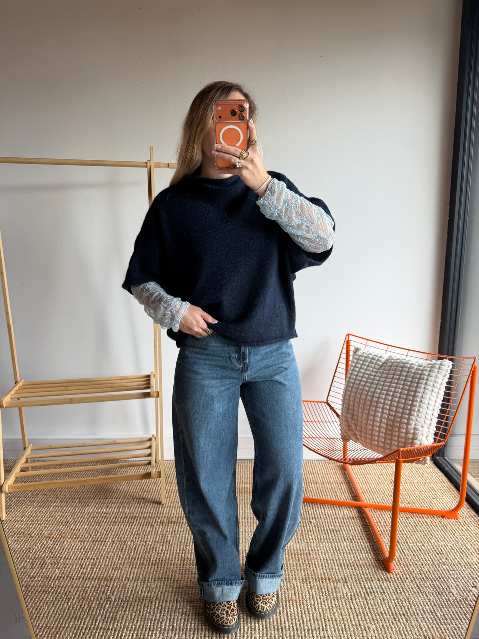 Pull sans manches LÉON - Bleu marine