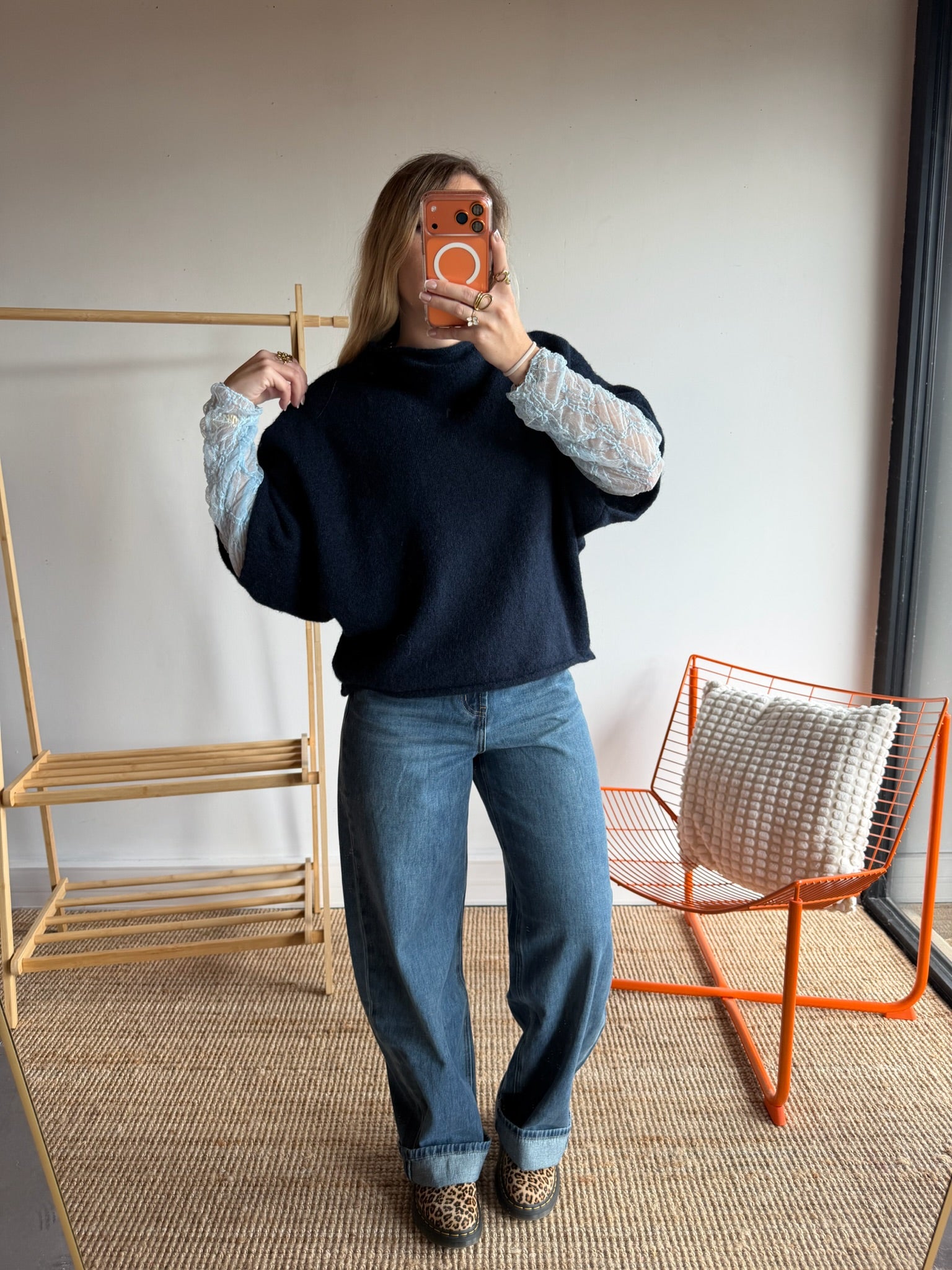 Pull sans manches LÉON - Bleu marine