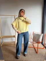 Pull sans manches LÉON - Jaune