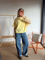 Pull sans manches LÉON - Jaune