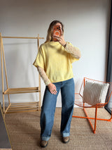 Pull sans manches LÉON - Jaune