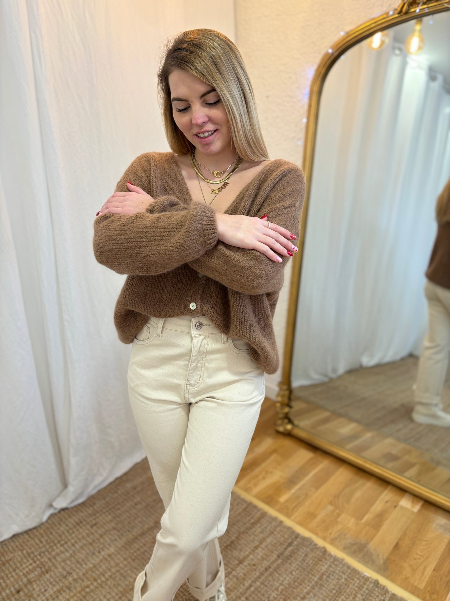 22 - Gilet LOU - Taupe foncé🧡