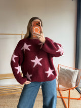 Pull ÉTOILE Bordeaux