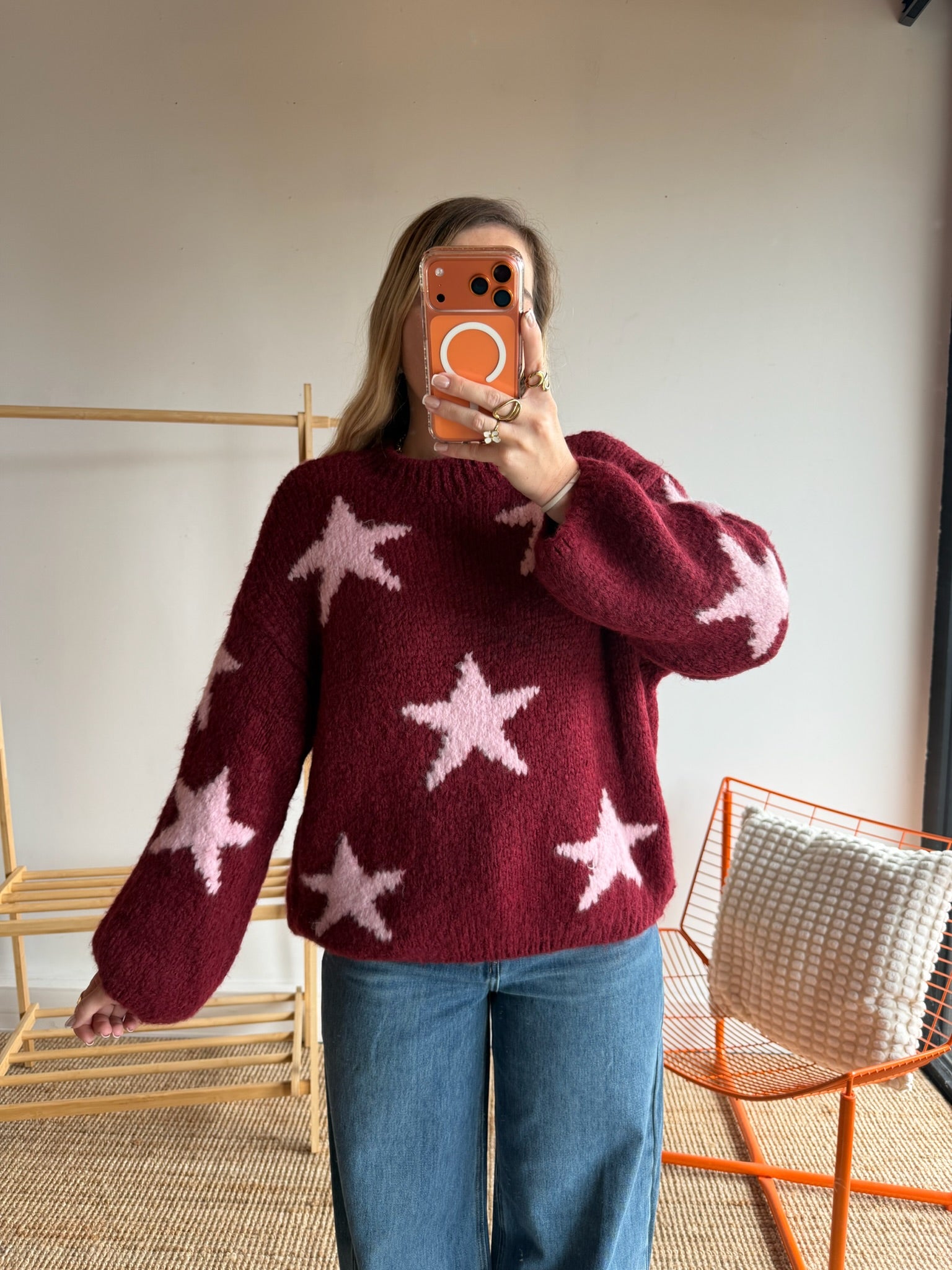 Pull ÉTOILE Bordeaux