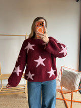 Pull ÉTOILE Bordeaux