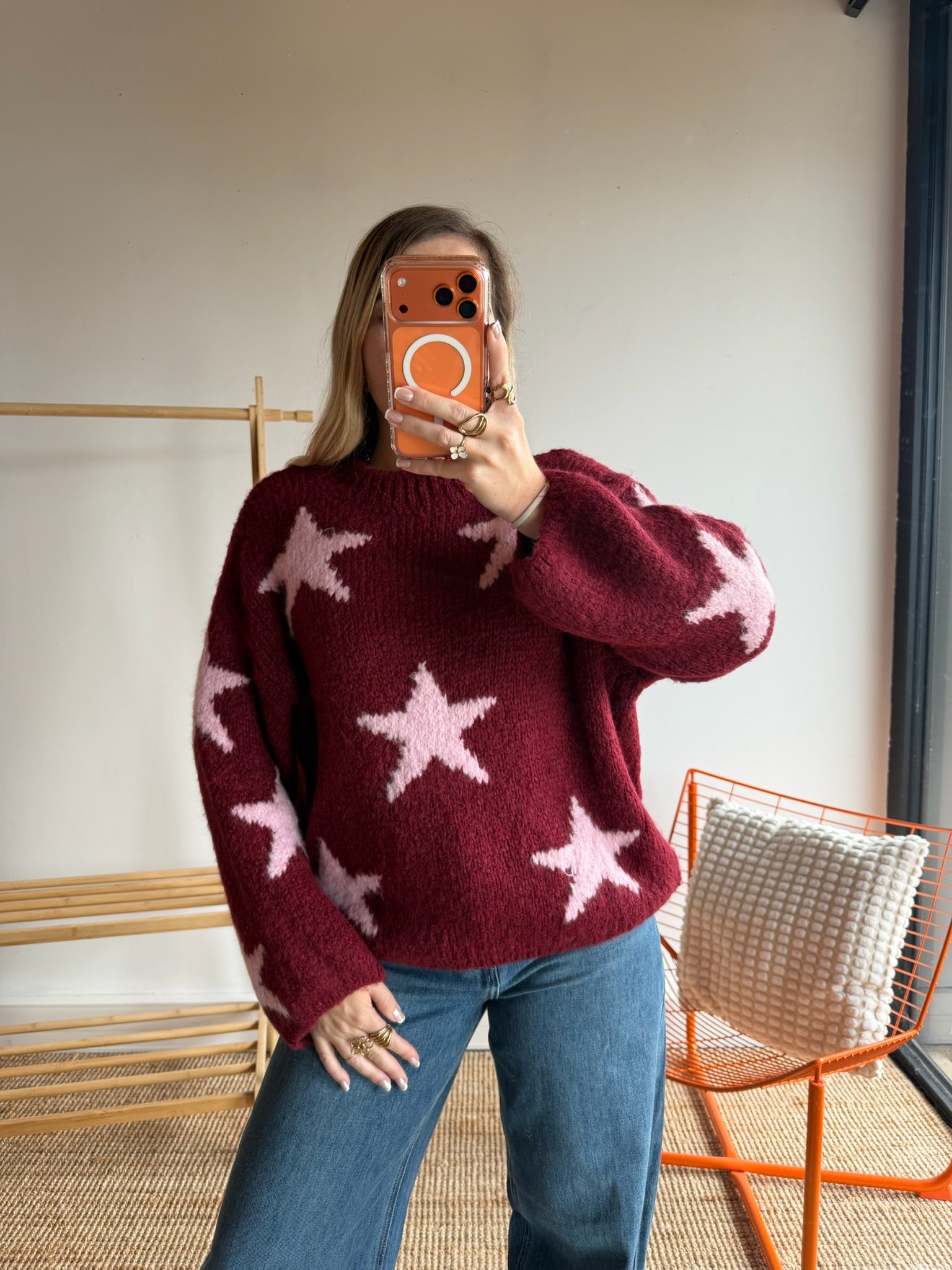 Pull ÉTOILE Bordeaux
