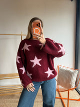 Pull ÉTOILE Bordeaux