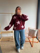 Pull ÉTOILE Bordeaux