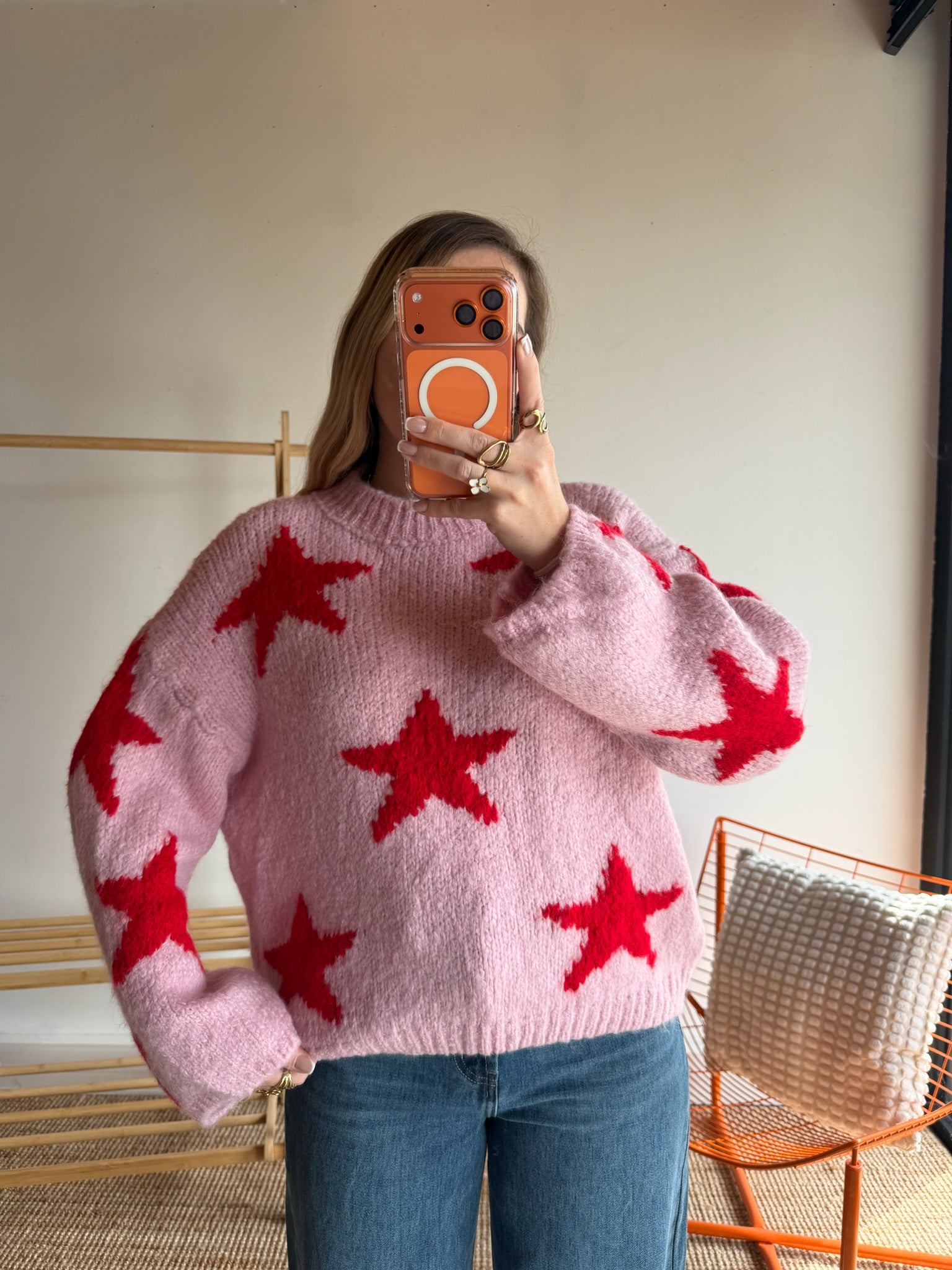 Pull ÉTOILE Rose