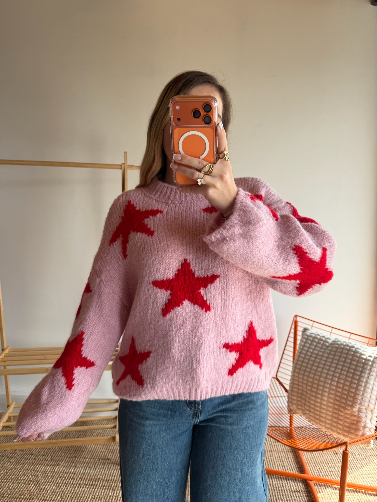Pull ÉTOILE Rose