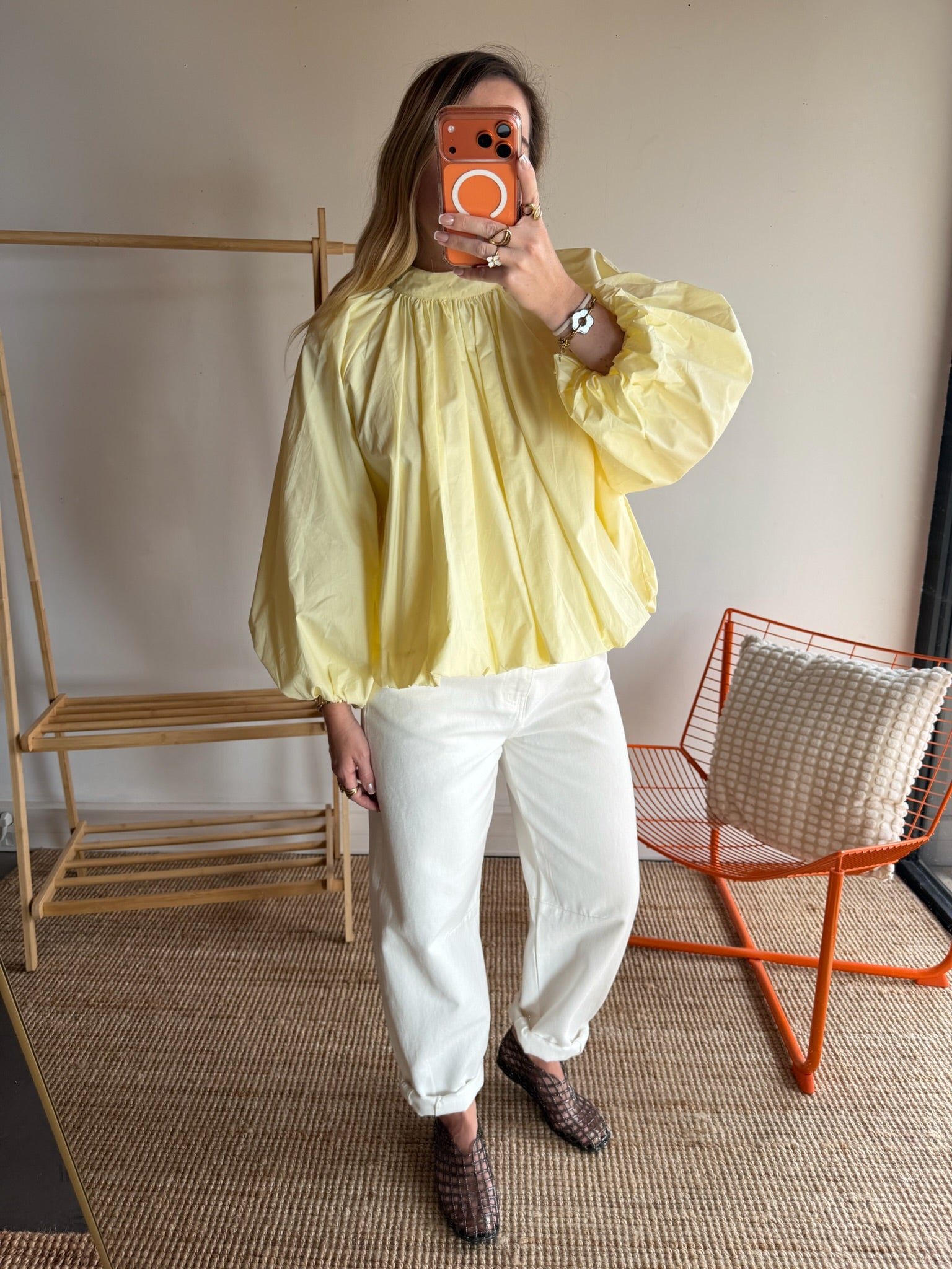 Blouse CARLA manches longues Jaune