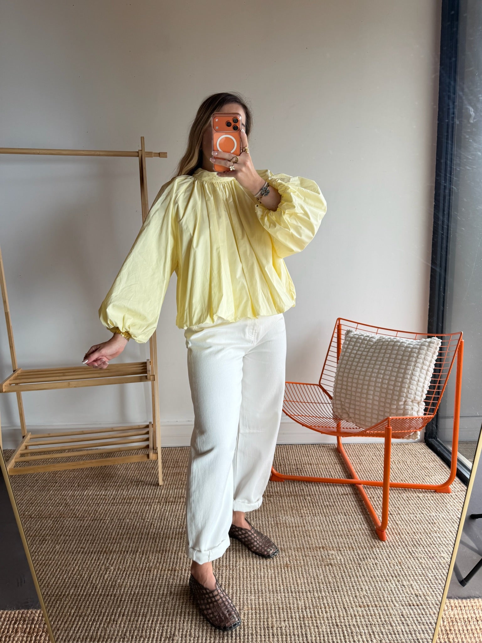 Blouse CARLA manches longues Jaune