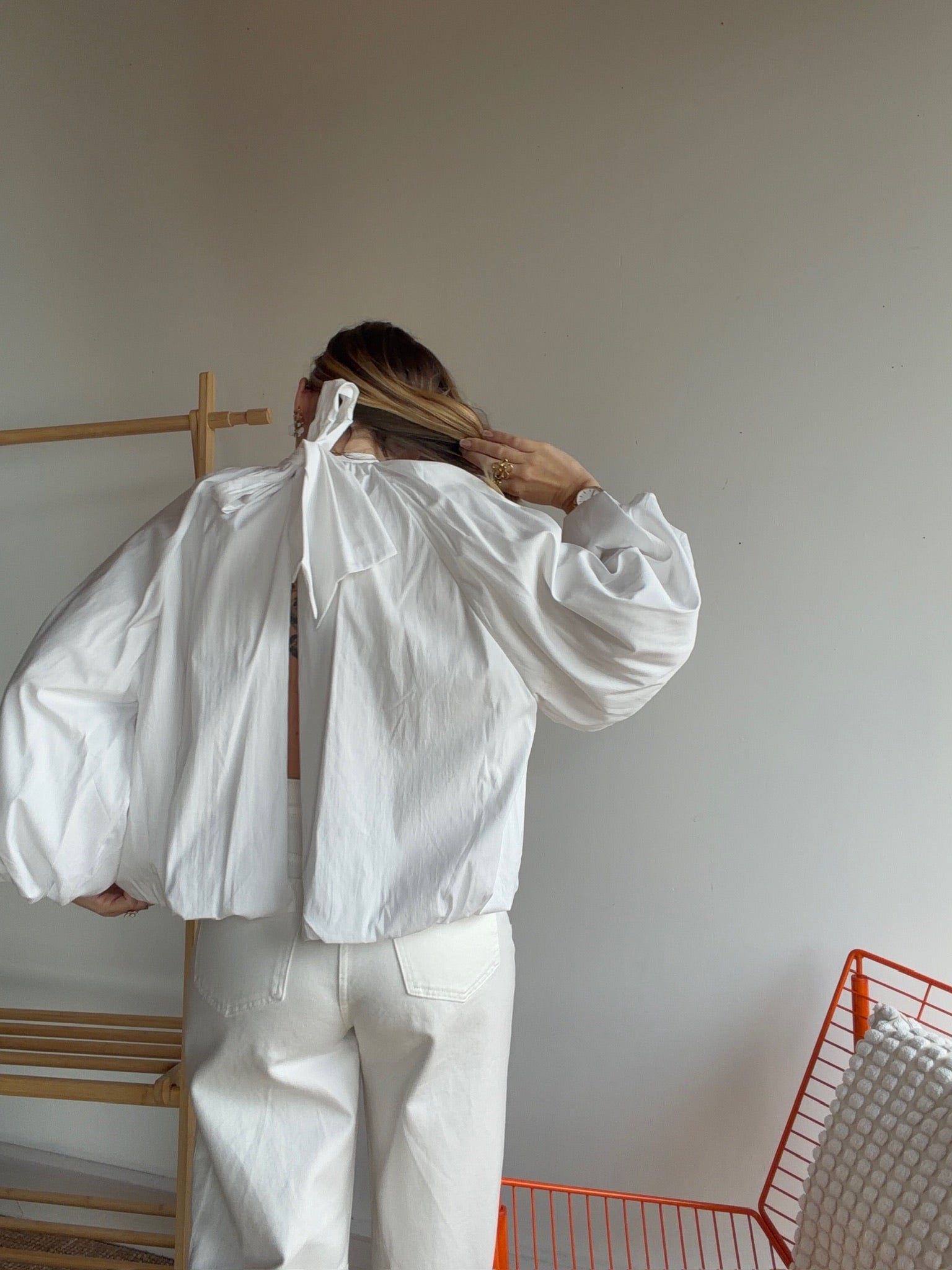 Blouse CARLA manches longues Blanc