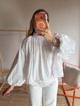 Blouse CARLA manches longues Blanc