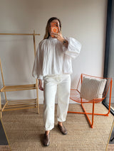 Blouse CARLA manches longues Blanc